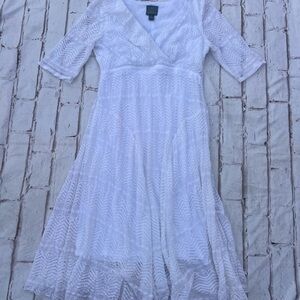 Rabbit Rabbit Rabbit White Long Sleeve Dress